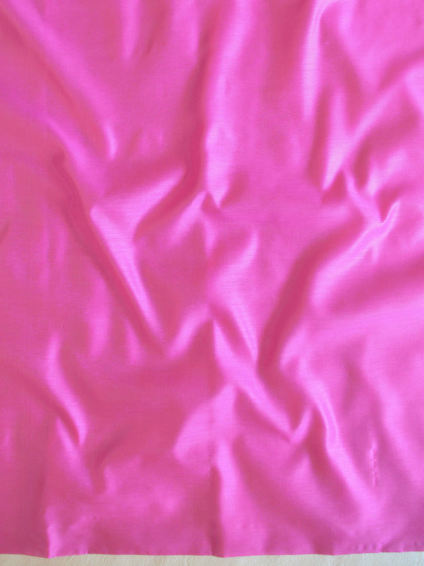 Banarasee Cotton Silk Plain Salwar Kameez Fabric With Resham Jaal Dupatta-Pink