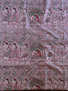 Handloom Madhubani Printed Khadi Cotton Salwar Kameez Dupatta Set-Pink