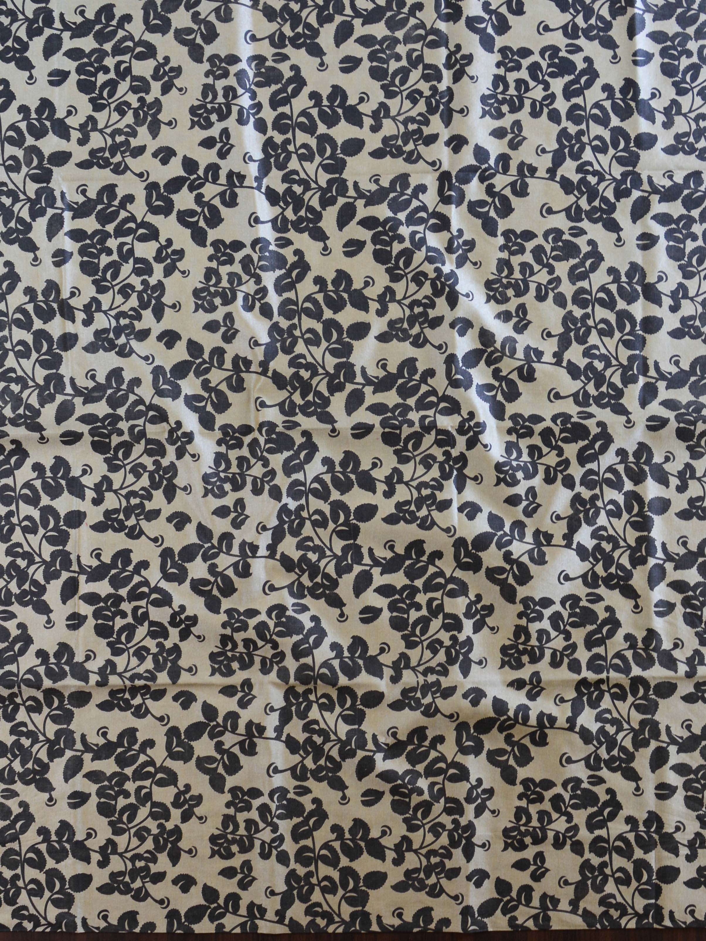 Handloom Block Printed Khadi Cotton Salwar Kameez Dupatta Set-Beige