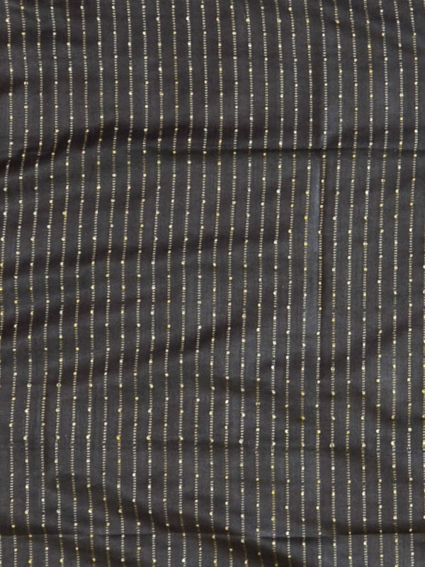 Handloom Khadi Cotton Salwar Kameez Dupatta Set-Black & Beige