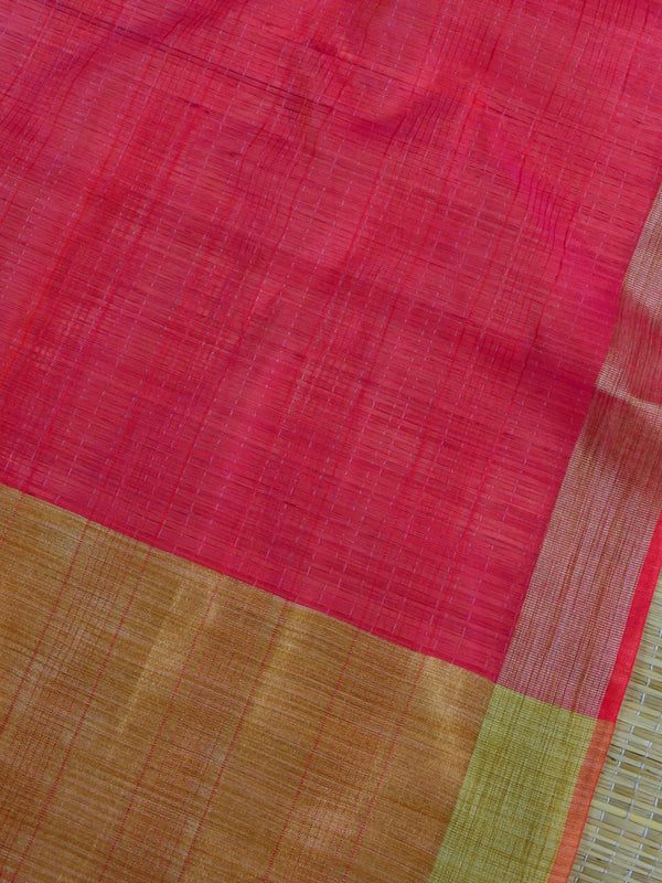 Banarasee Soft Cotton Ghichha Work Salwar Kameez Fabric & Dupatta-Orange & Pink