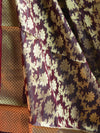 Banarasee Chanderi Cotton Zari Buta Design Salwar Kameez & Dupatta Set-Brown