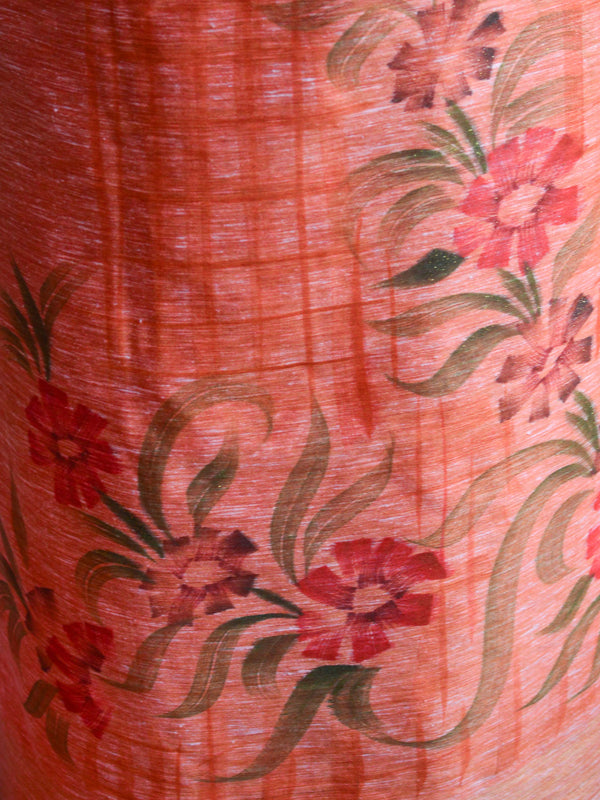 Banarasee Hand-Brush Painted Khadi Cotton Salwar Kameez Fabric Dupatta-Peach