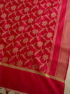 Banarasee Brocade Salwar Kameez Fabric With Art Silk Dupatta-Blue & Magenta