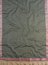 Banarasee Cotton Silk Salwar Kameez Fabric Paithani Border Design With Georgette Dupatta -Pink & Green