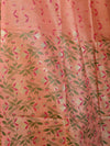 Handloom Block Printed Khadi Cotton Salwar Kameez Dupatta Set-Peach