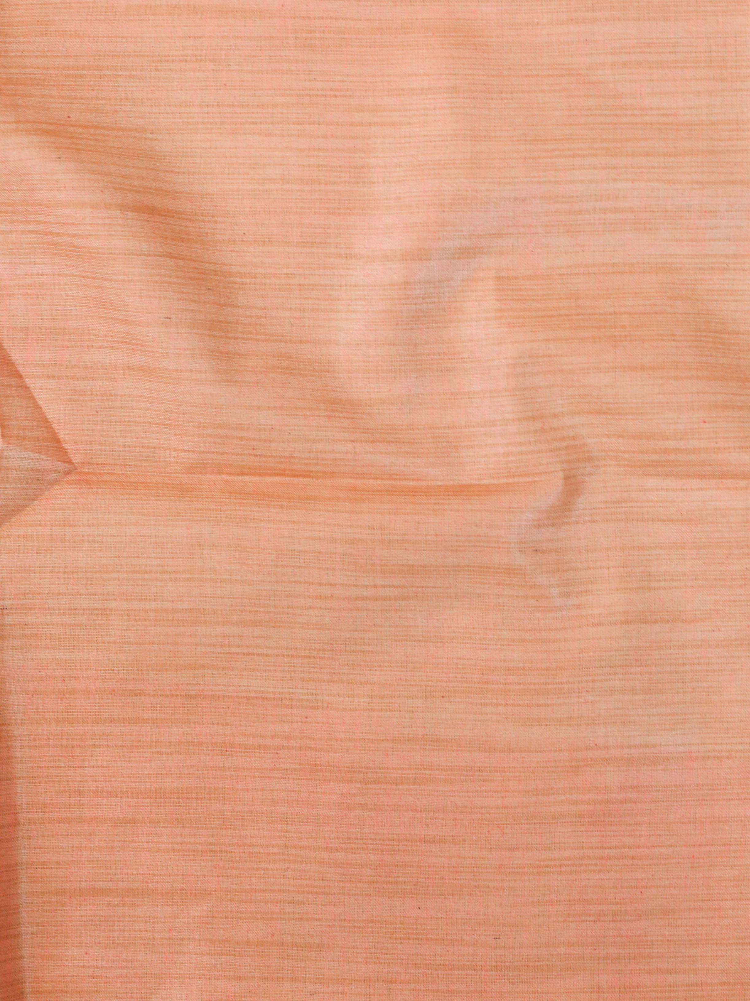 Handloom Block Printed Khadi Cotton Salwar Kameez Dupatta Set-Peach