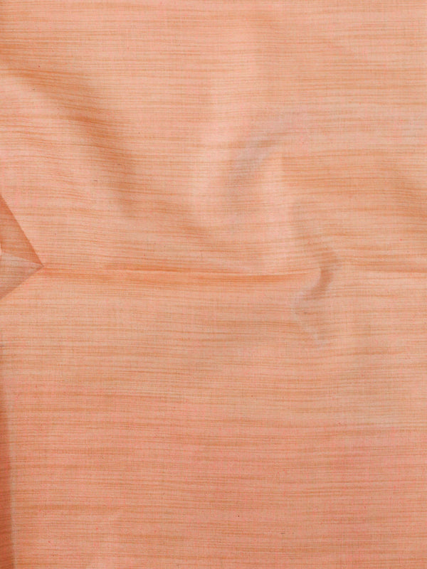 Handloom Block Printed Khadi Cotton Salwar Kameez Dupatta Set-Peach