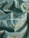 Banarasee Zari Buti Chanderi Fabric-Pastel Green