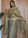 Pure Handloom Khadi Cotton Madhubani Print Salwar Kameez Dupatta Set-Beige