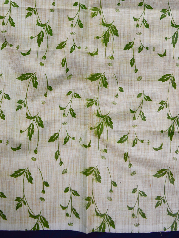 Handloom Block Printed Khadi Cotton Salwar Kameez Dupatta Set-Beige