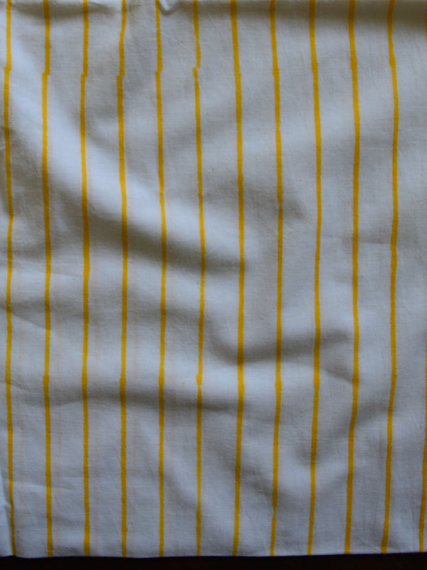 Handloom Mul Cotton Handblock Printed Suit Set-White & Pink