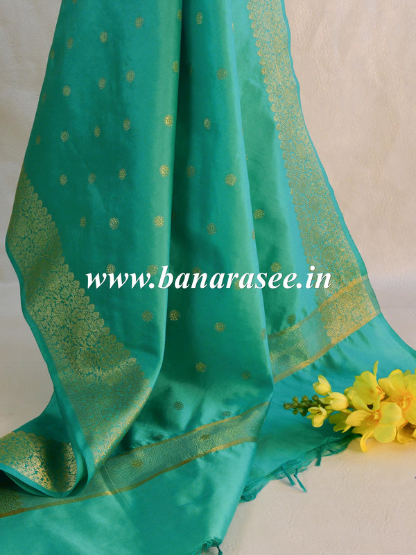 Banarasee Art Silk Buti Design Dupatta-Pastel Blue