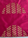 Banarasee Pure Chiffon Saree With Dual Color & Banarasee Border-Pink