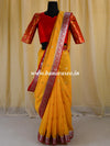 Banarasee Pure Silk Brocade Fabric Blouse-Red