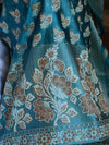 Banarasee Salwar Kameez Cotton Silk Resham Buti Woven Fabric-Rama Green