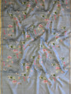 Banarasee Handloom Chanderi Cotton Digital Print Salwar Kameez-Grey