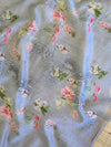Banarasee Handloom Chanderi Cotton Digital Print Salwar Kameez-Grey