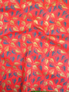 Handloom Block Printed Khadi Cotton Salwar Kameez Dupatta Set-Red & Blue