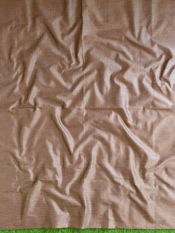 Handloom Khadi Cotton Salwar Kameez Dupatta Set-Brown & Beige