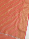 Banarasee Cotton Silk Salwar Kameez Fabric & Dupatta-Peach