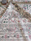 Pure Handloom Khadi Cotton Madhubani Print Salwar Kameez Dupatta Set-Beige