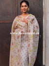Banarasee Tissue Silk Salwar Kameez Fabric With Digital Print Duaptta-Beige