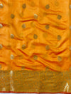 Banarasee Chanderi Cotton Zari Buta Design Salwar Kameez & Dupatta Set-Yellow