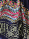 Banarasee Pure Gajji Silk Bandhani Print Dupatta-Indigo