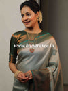Banarasee Kubera Pattu Soft Silk Saree With Copper Zari Work-Green