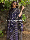 Banarasee Semi-Silk Salwar Kameez Fabric With Resham Design-Blue