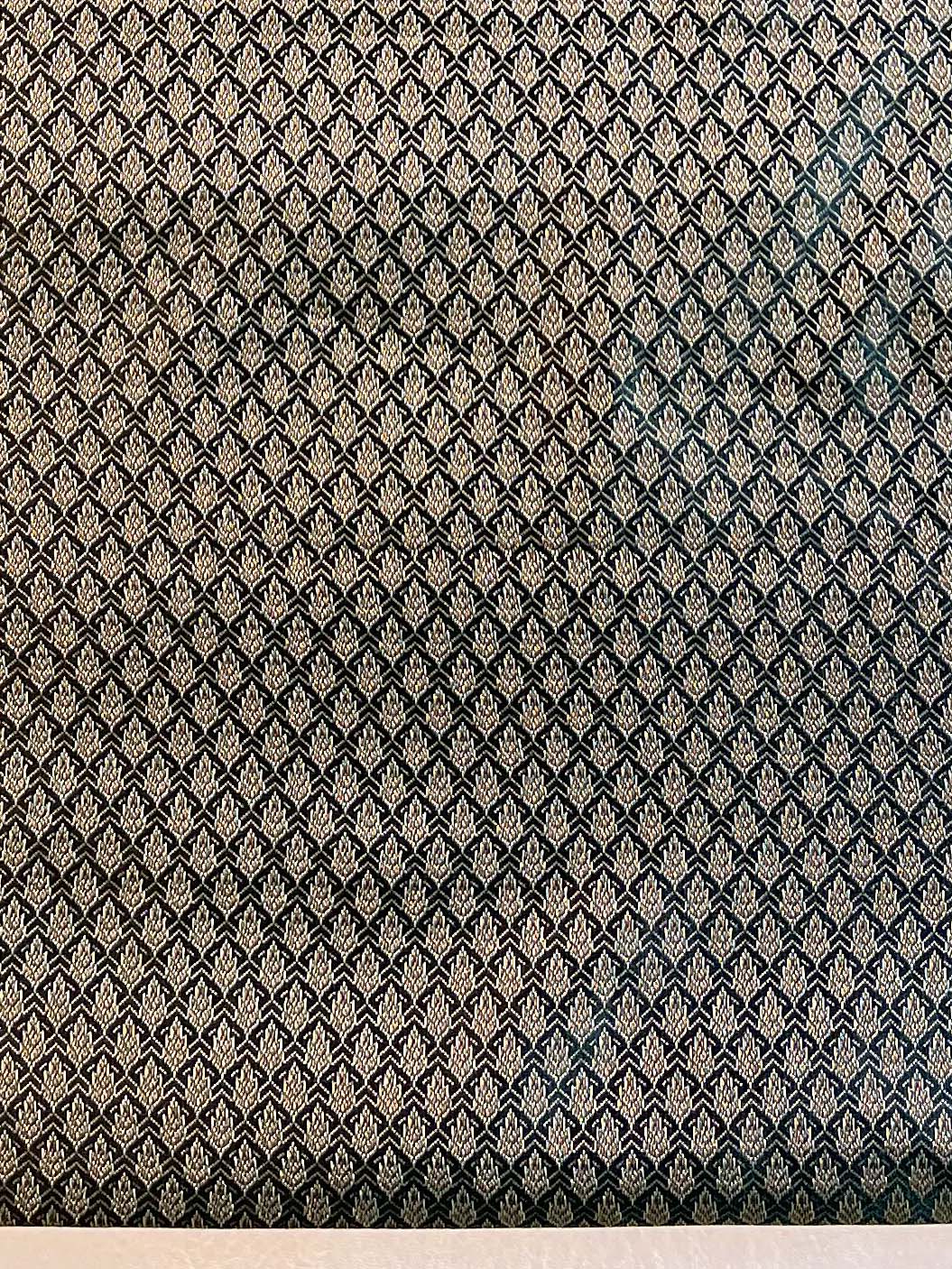 Banarasee Semi-Silk Salwar Kameez Fabric With Resham Design-Blue