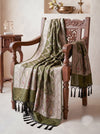 Banarasee Katan Silk Dupatta With Zari Woven Design-Sage Green