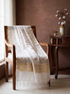 Banarasee Katan Silk Dupatta With Zari Woven Design-White