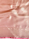 Banarasee Tissue Saree Buta Design With Zari Border-Grey