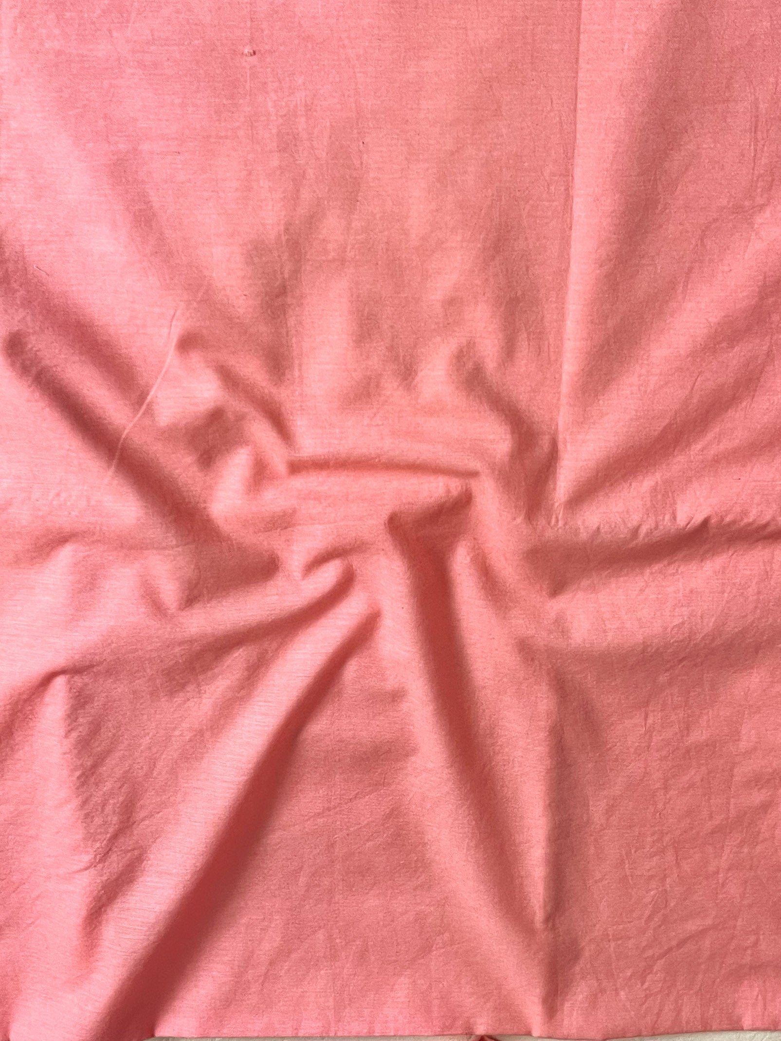 Banarasee Cotton Salwar Kameez Fabric With Dupatta & Resham Work-Peach