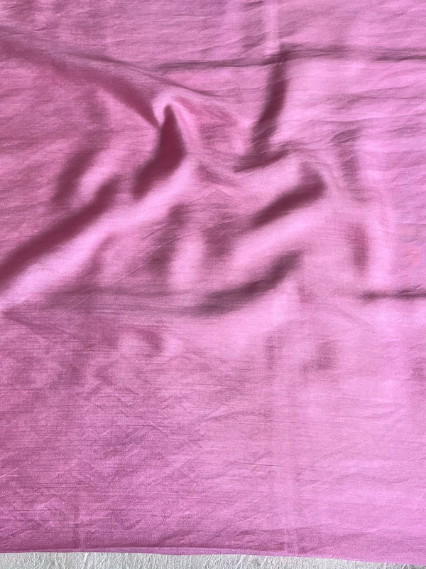 Banarasee Semi-Silk Zari & Resham Work Salwar Kameez Fabric With Dupatta Set-Light Pink