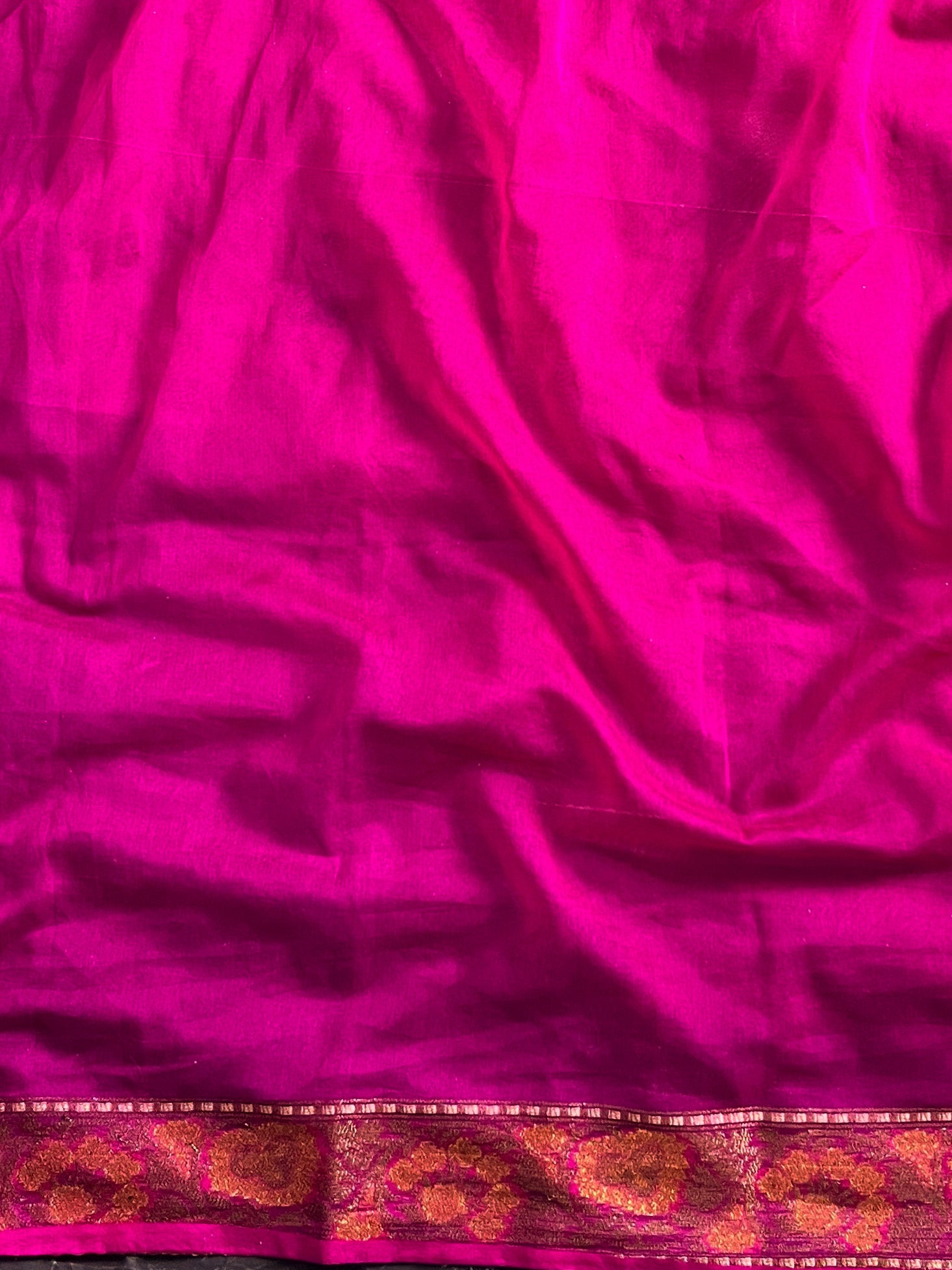 Banarasee Handwoven Georgette Saree Zari Design-Pink