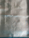 Banarasee Handwoven Tissue Saree Zari Border With Buti Design-Teal Blue