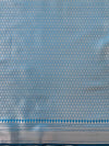 Banarasee Handwoven Semi Silk Saree With Zari Buti Design-Cobalt Blue