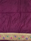 Banarasee Handwoven Semi Silk Saree Resham Zari Buta & Border-Pink & Maroon