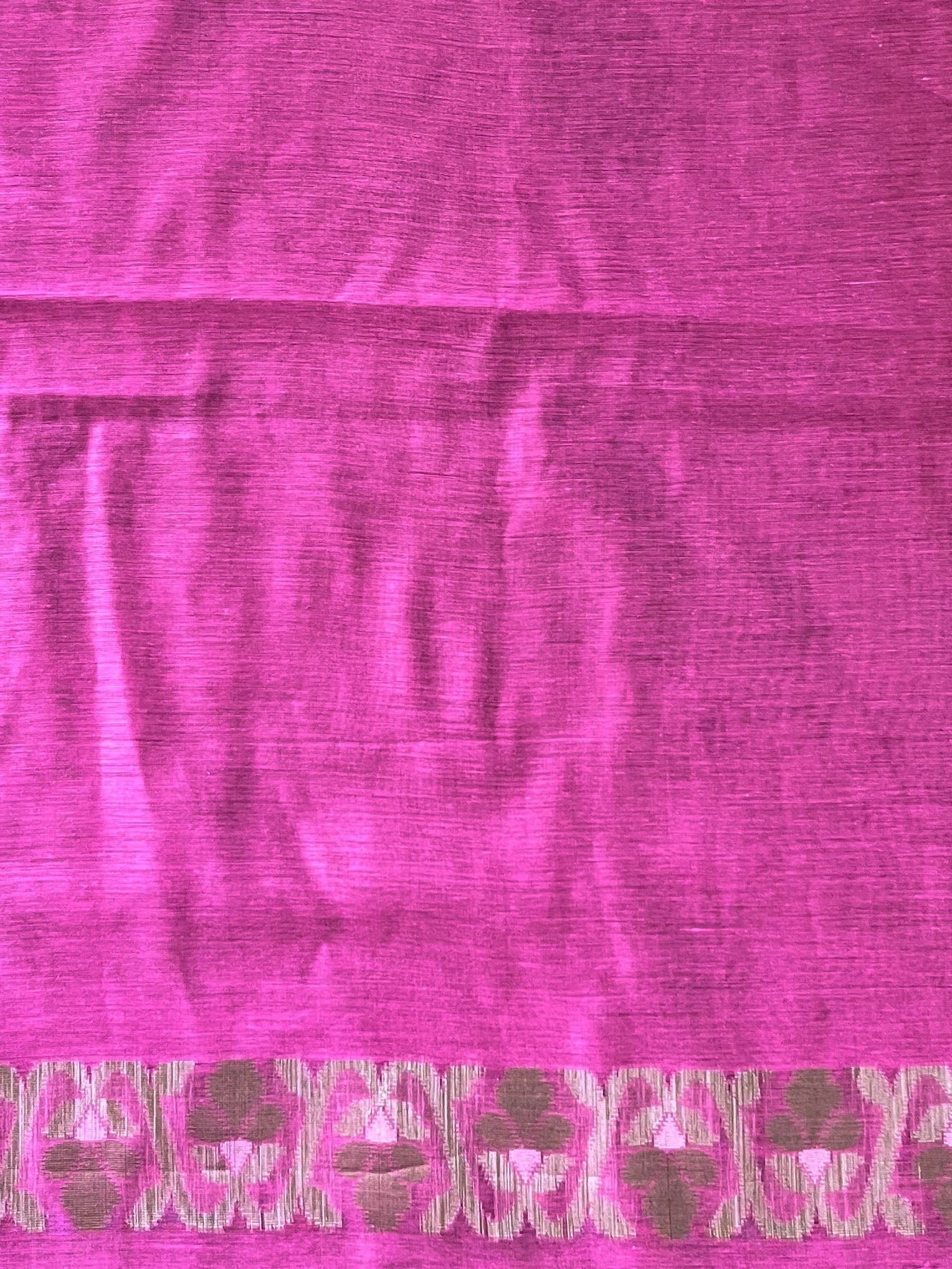 Banarasee Cotton Silk Saree Zari Buta Design & Contrast Border-Black
