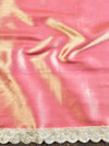 Banarasee Handwoven Badhani Print Tissue Saree With Zari Broad Border & Lace-Pink