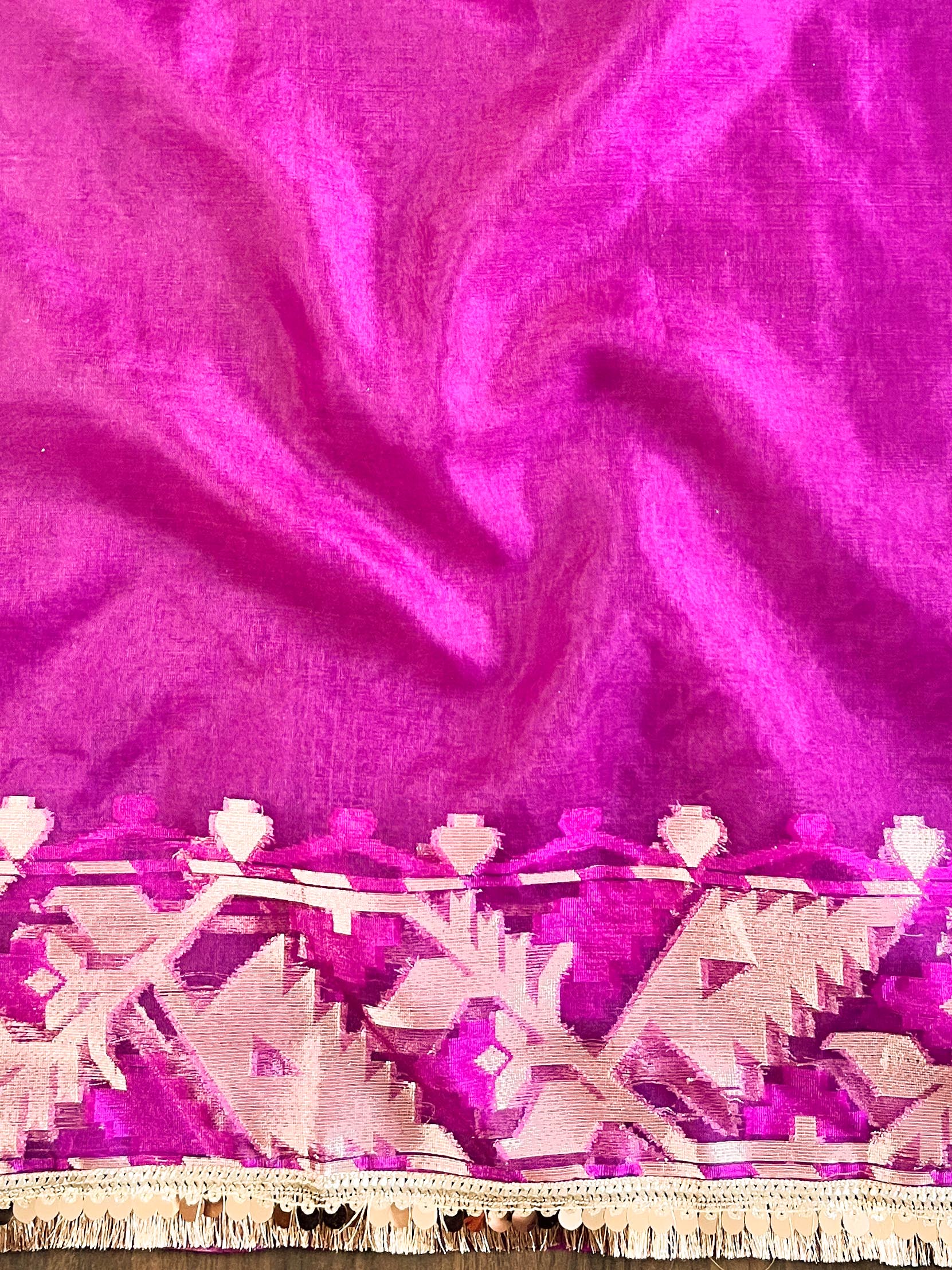 Banarasee Organza Saree With Gold Zari Jaal Design & Dual Color-Purple