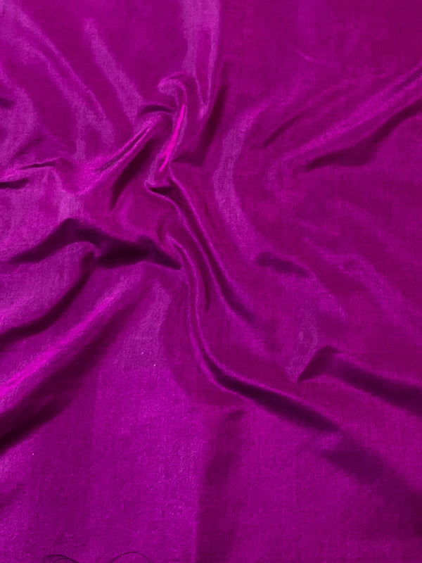 Banarasee Zari Work Semi Katan Salwar Kameez Fabric With Dupatta-Wine