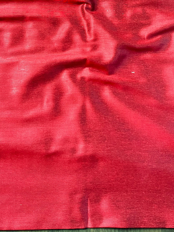 Banarasee Cotton Silk Resham Work Salwar Kameez Fabric With Dupatta-Maroon