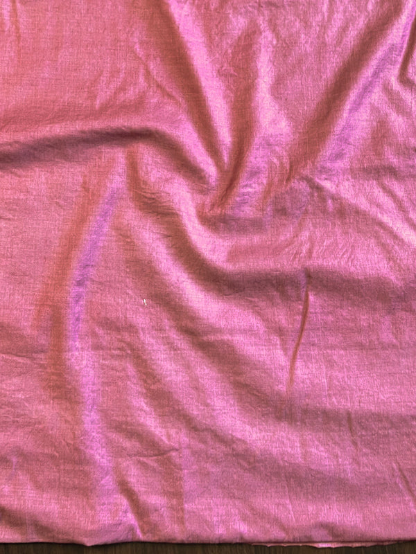 Banarasee Cotton Silk Zari Work Salwar Kameez Fabric With Dupatta-Onion Pink