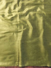 Banarasee Semi-Silk Resham Weaving Salwar Kameez Fabric With Dupatta Set-Olive Green
