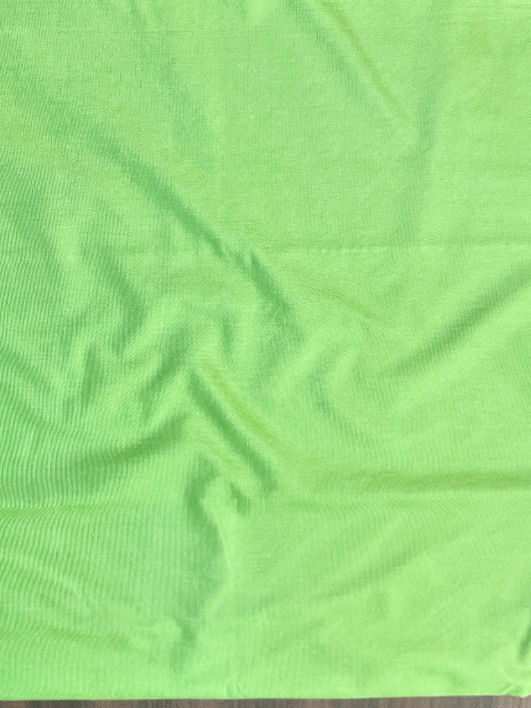 Banarasee Cotton Resham Work Salwar Kameez Fabric With Dupatta Set-Light Green