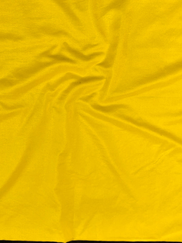 Banarasee Handloom Pure Cotton Silk Salwar Kameez Fabric With Dupatta-Yellow